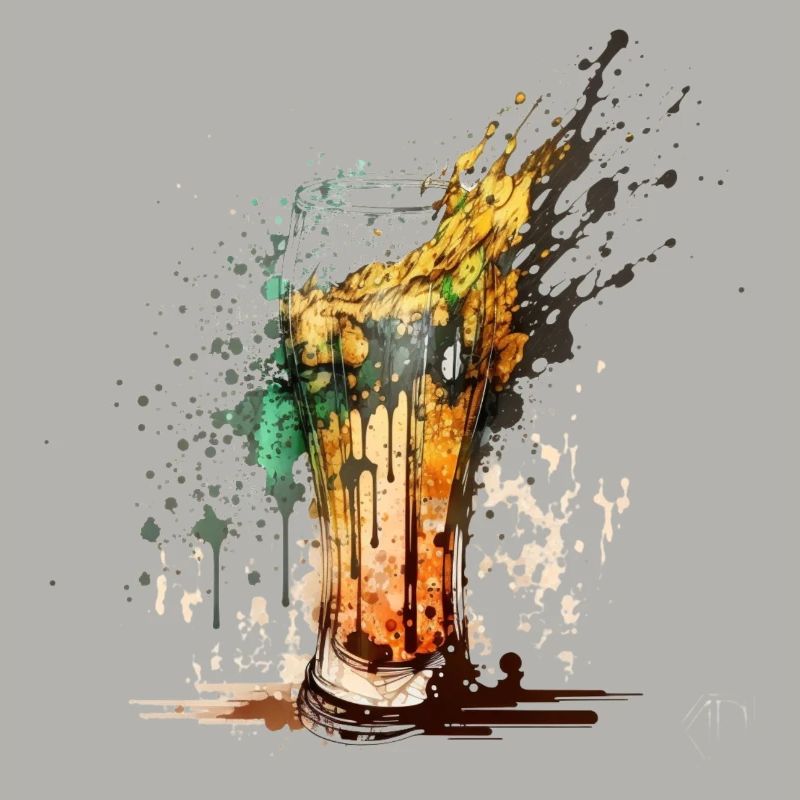 Cooles Bier Motiv.Craft Bier Explosion