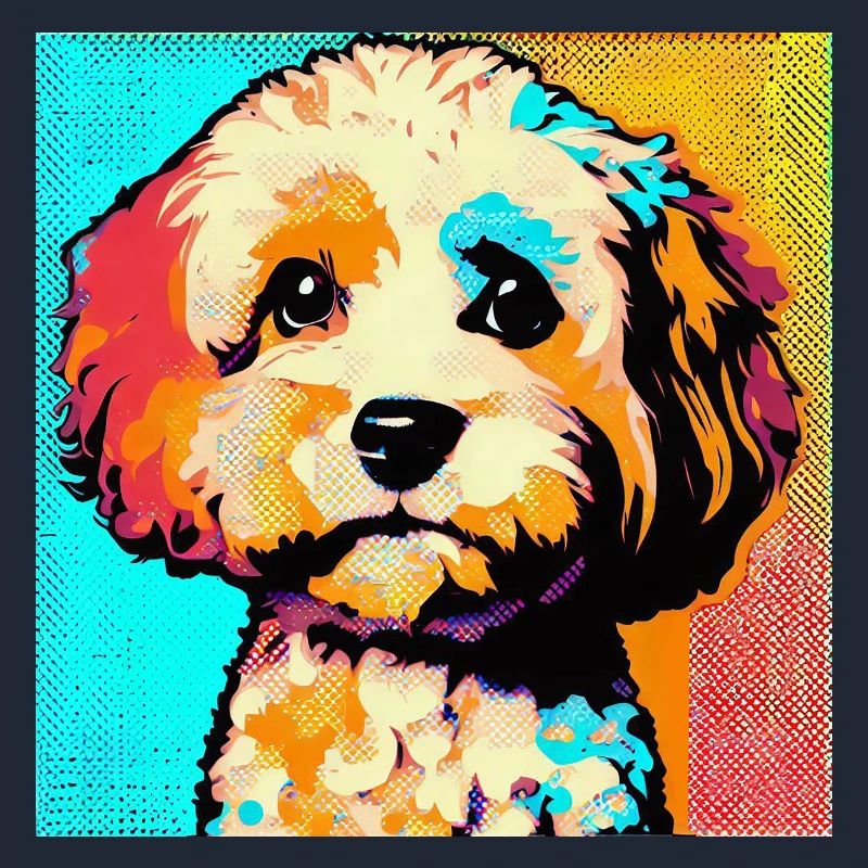 Cavapoo Pop Art