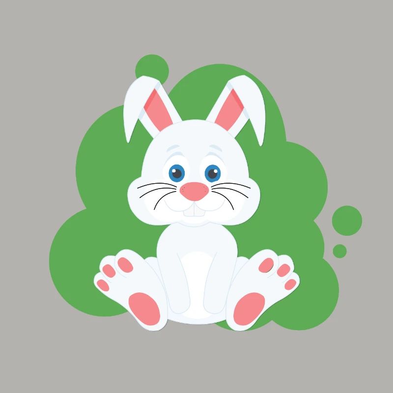 Éclaboussure de lapin de dessin animé