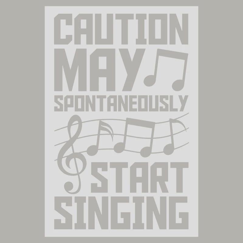 may spontaneously start singing