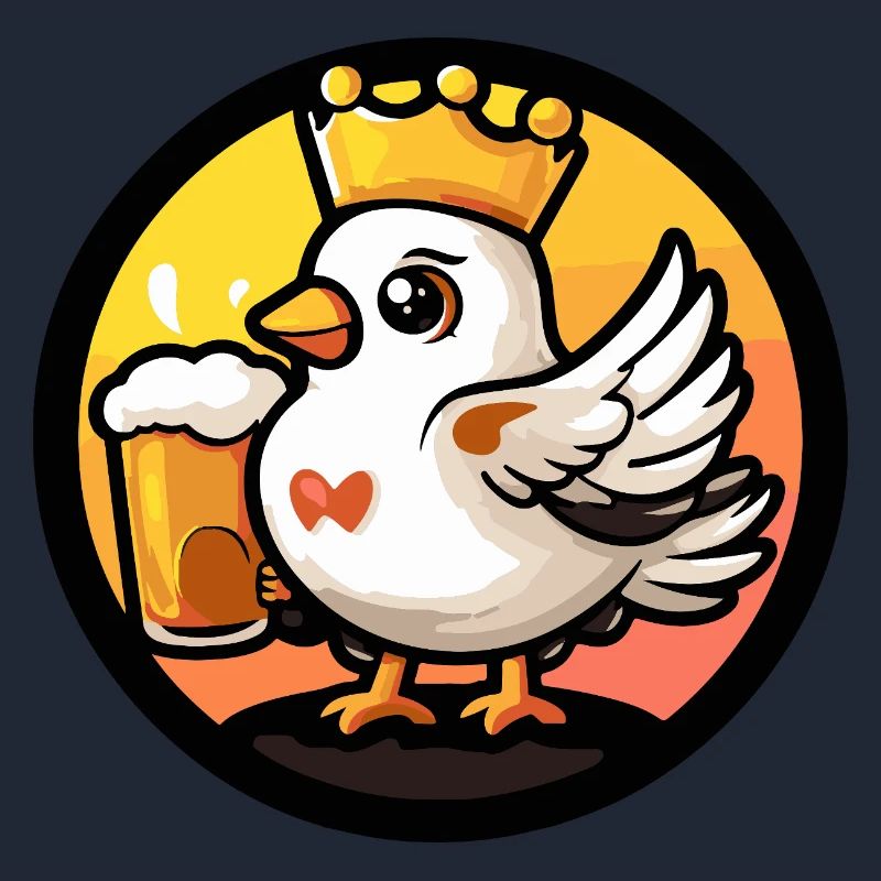 Taube Vogel Bier