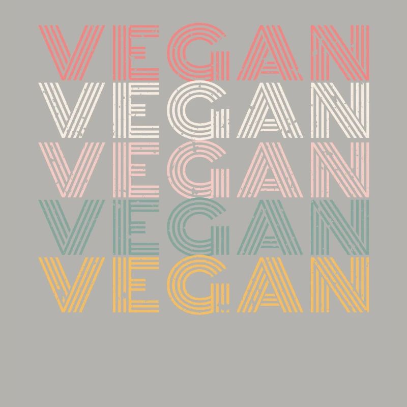 Vegan Grid Gradient Pattern