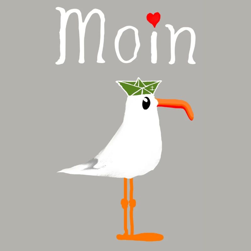 Moin Anker Möwe Seemann Lustig Geschenk