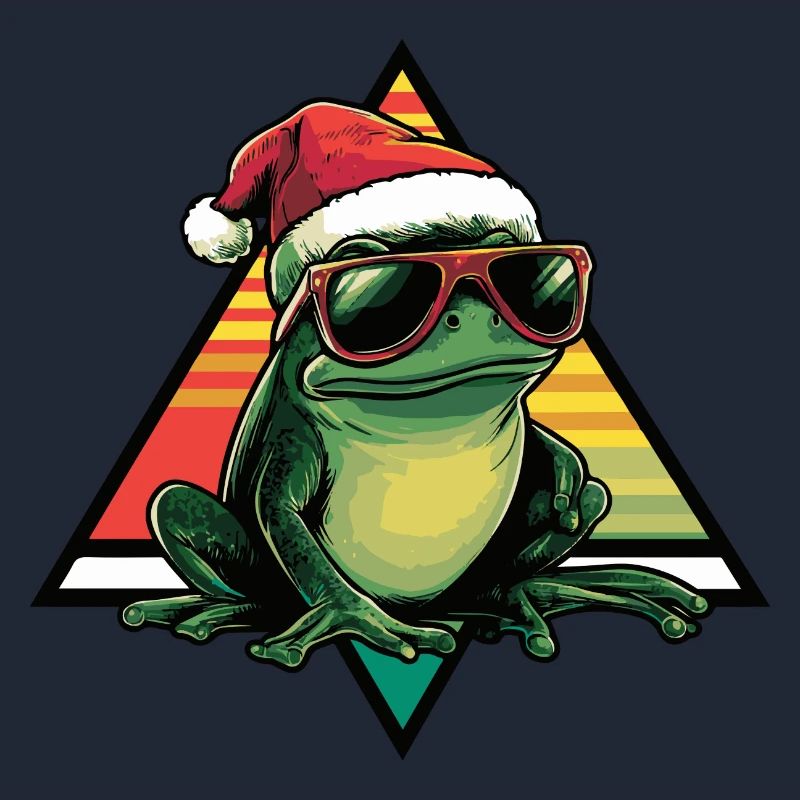 Frosch Weihnachten Cool