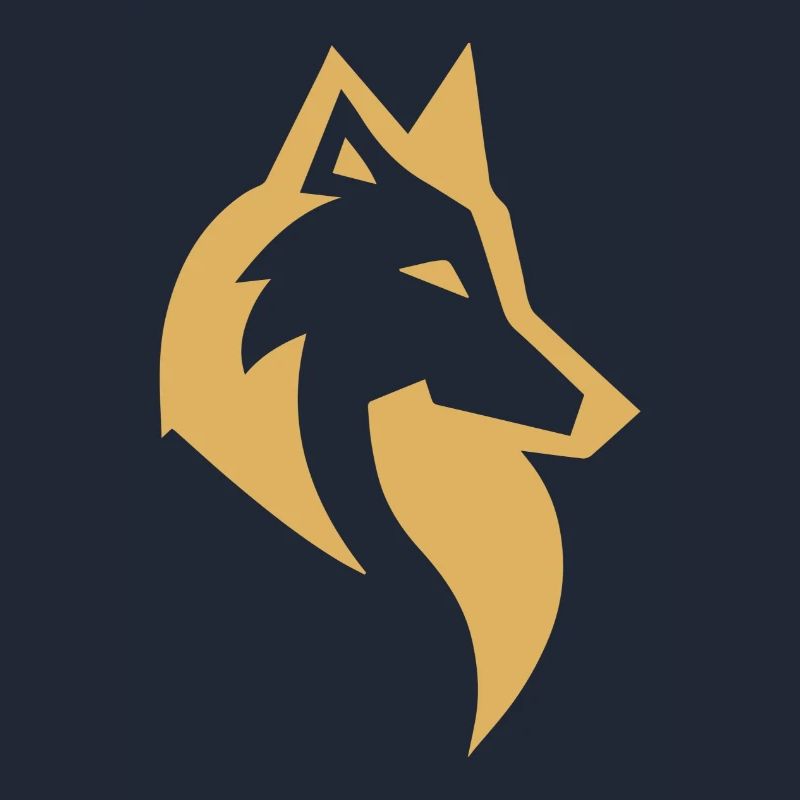 Wolfssilhouette neu einfärben