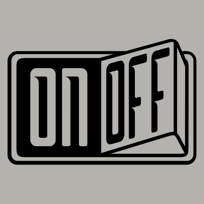 switch on off button turn on off