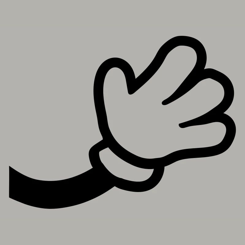 Comic Hand Winkend