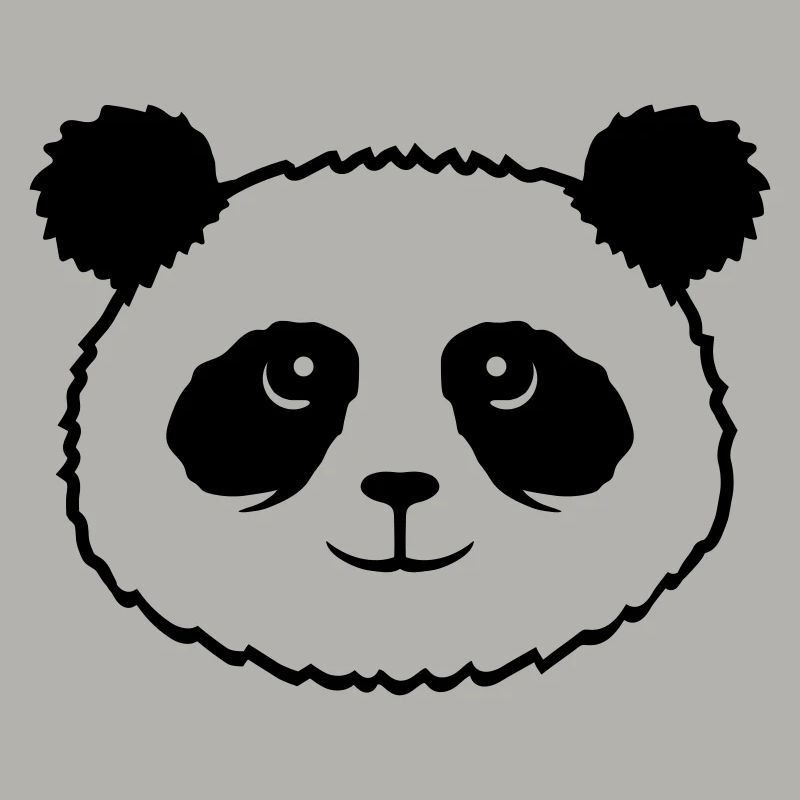Panda Bear Face Mignon Tête Mignon Sourire Mignon Nice