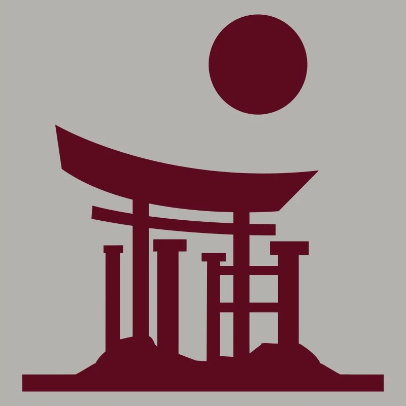japan gate silhouette