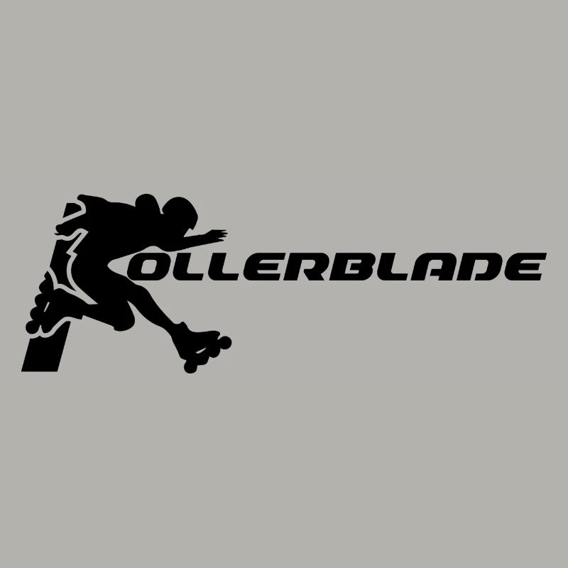 Rollerblader silhouette noir