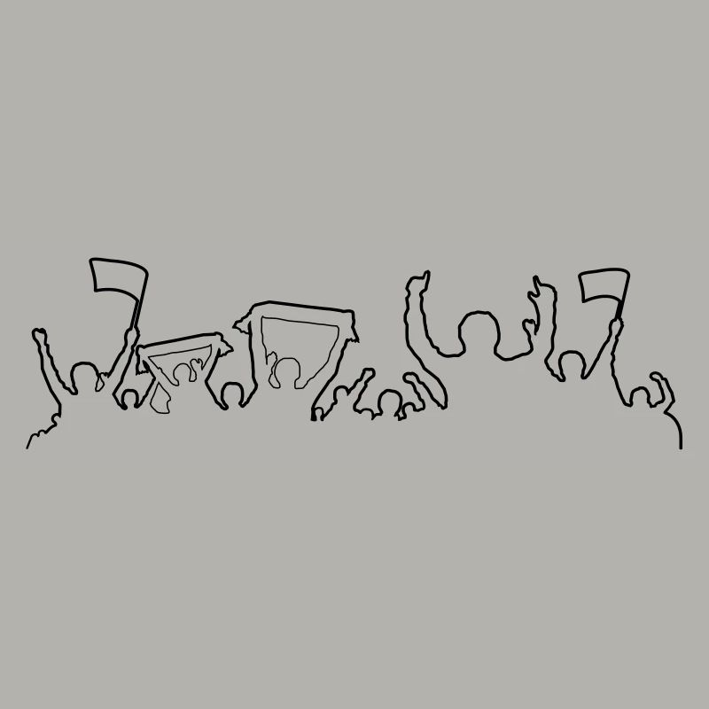 Fans Silhouette