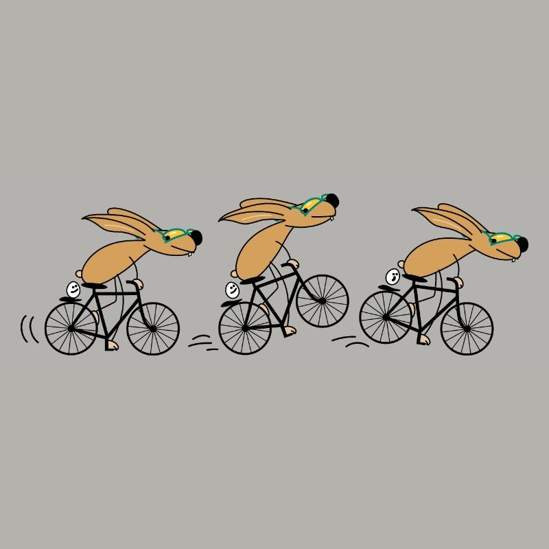 Bicycle rabbit funny