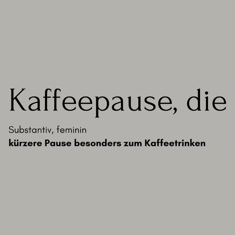 Kaffeepause, die