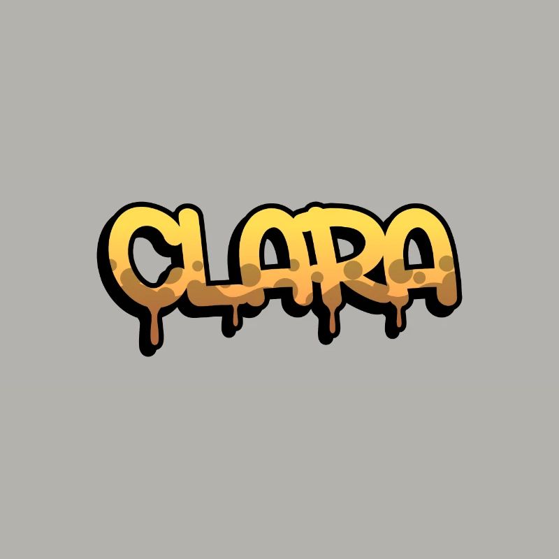 Graffiti-Name Clara