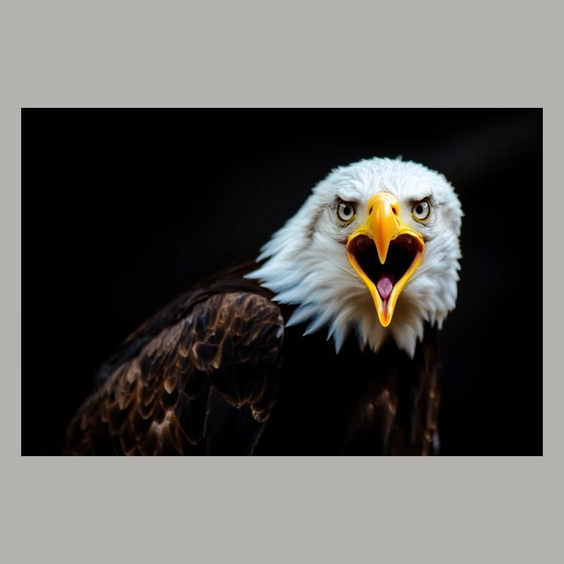 Wütender Adler Blick