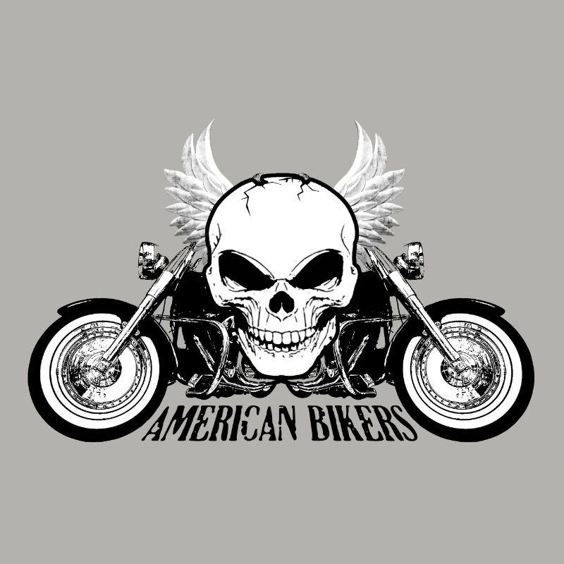 Amerikanischer Radfahrer-Motorrad-Zerhacker-Schädel-Radfahrer