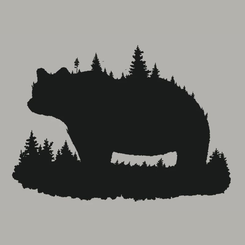 Braunbär des Waldes.