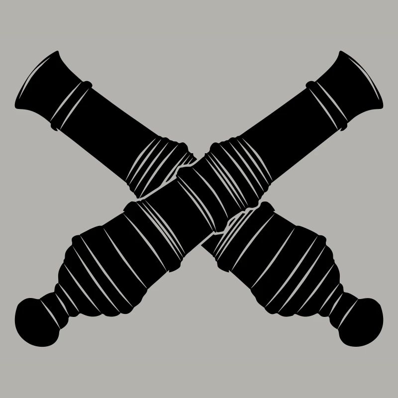 Deux canons croisés
