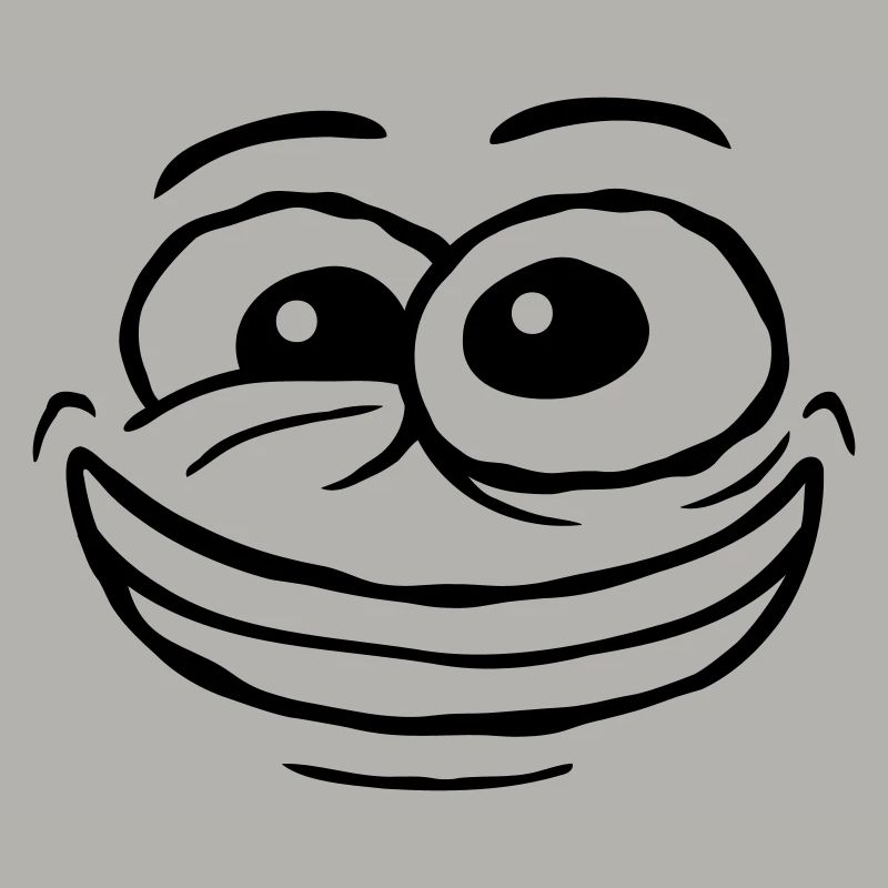 Design crazy comic face