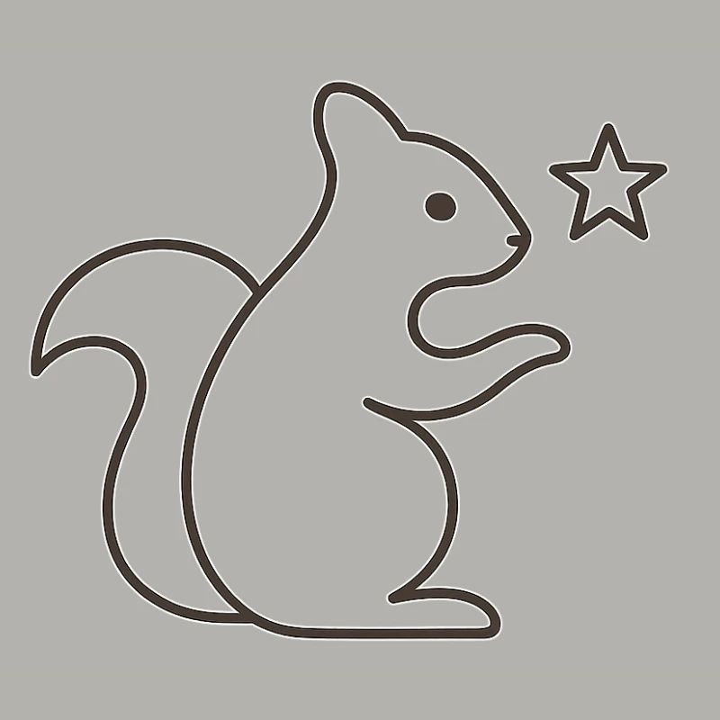 Eichhörnchen Sternenzauber