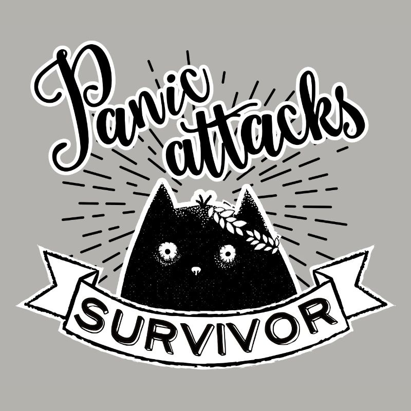 Panic Attacks Survivor, schwarz und weiß