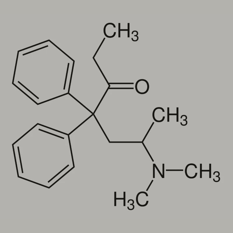 Methadone structural formula
