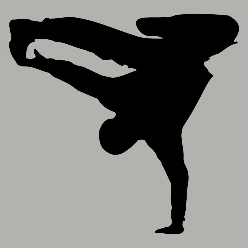 silhouette breakdancer