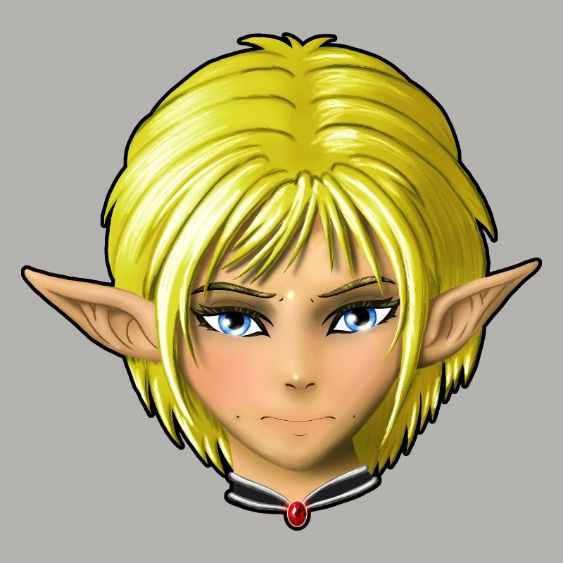 Portrait einer Elfe