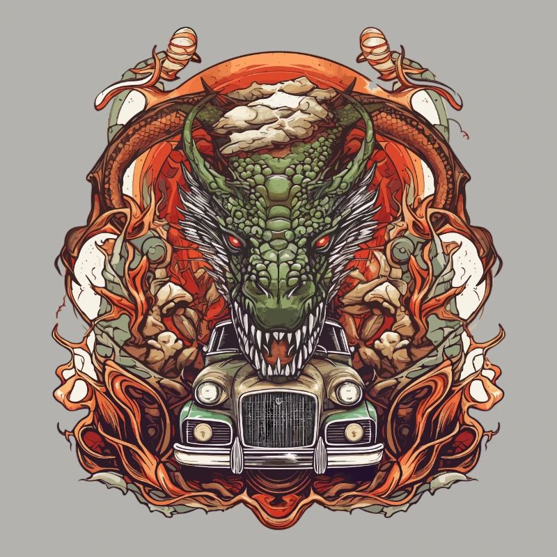 Drachen Auto