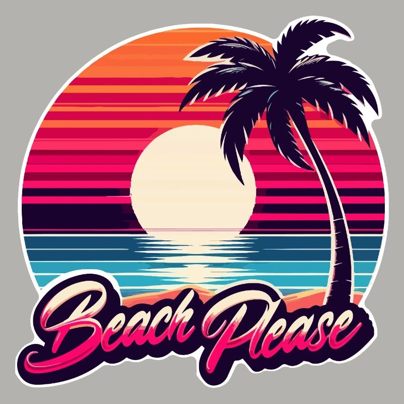 Coucher de soleil plage Beach Please