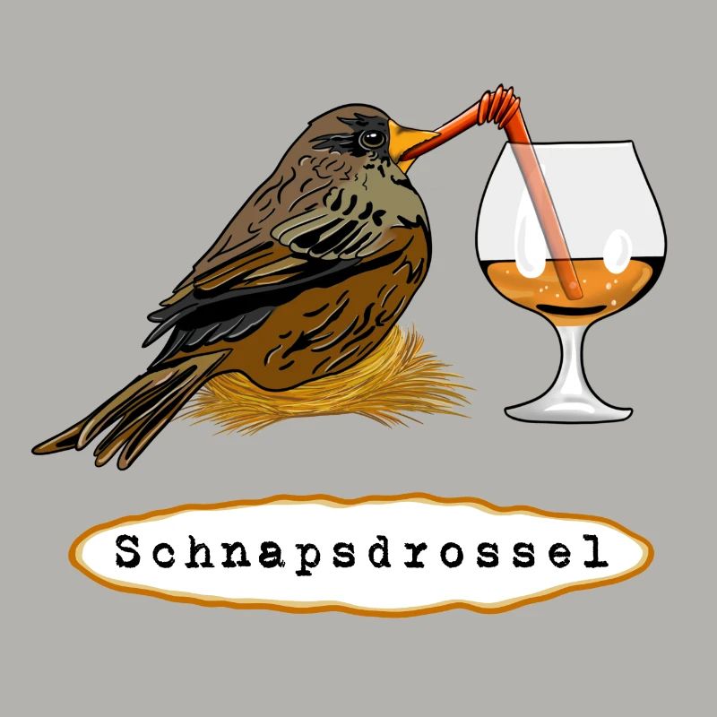 Stößchen! Schnapsdrossel