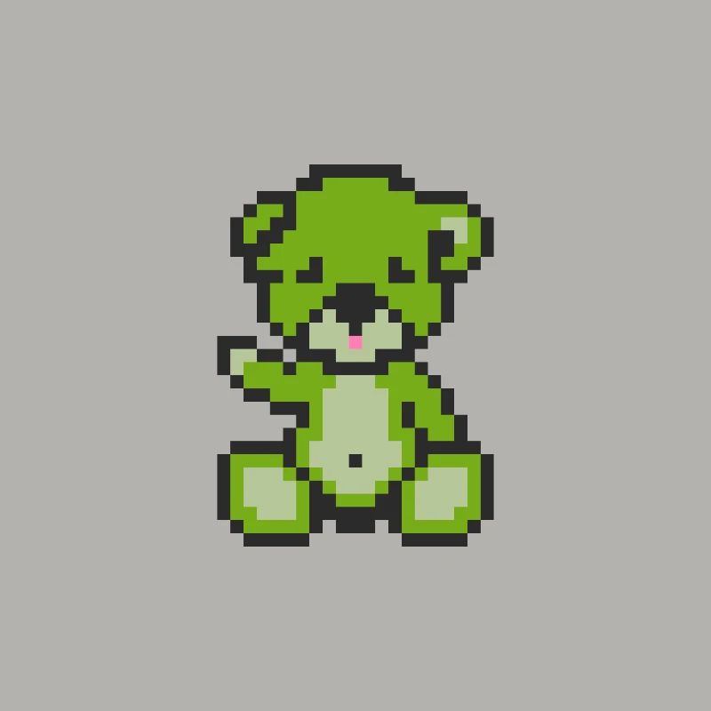 Pixel-Bär-Landschaft