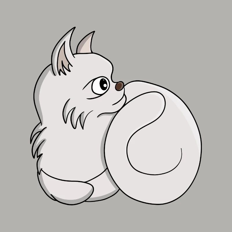 Neugierige Katze