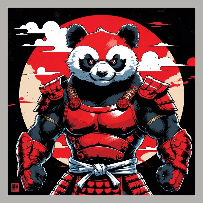 Roter Panda Zen-Geist