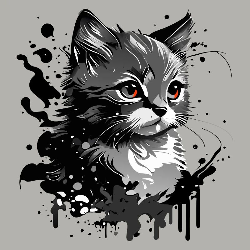 kleines Kätzchen, junge Katze