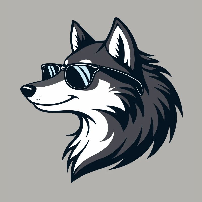 Moderne Wolf-Sonnenbrillen