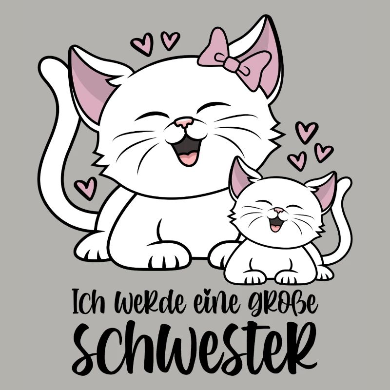 Ich werde eine große Schwester - Katzen Baby Katze