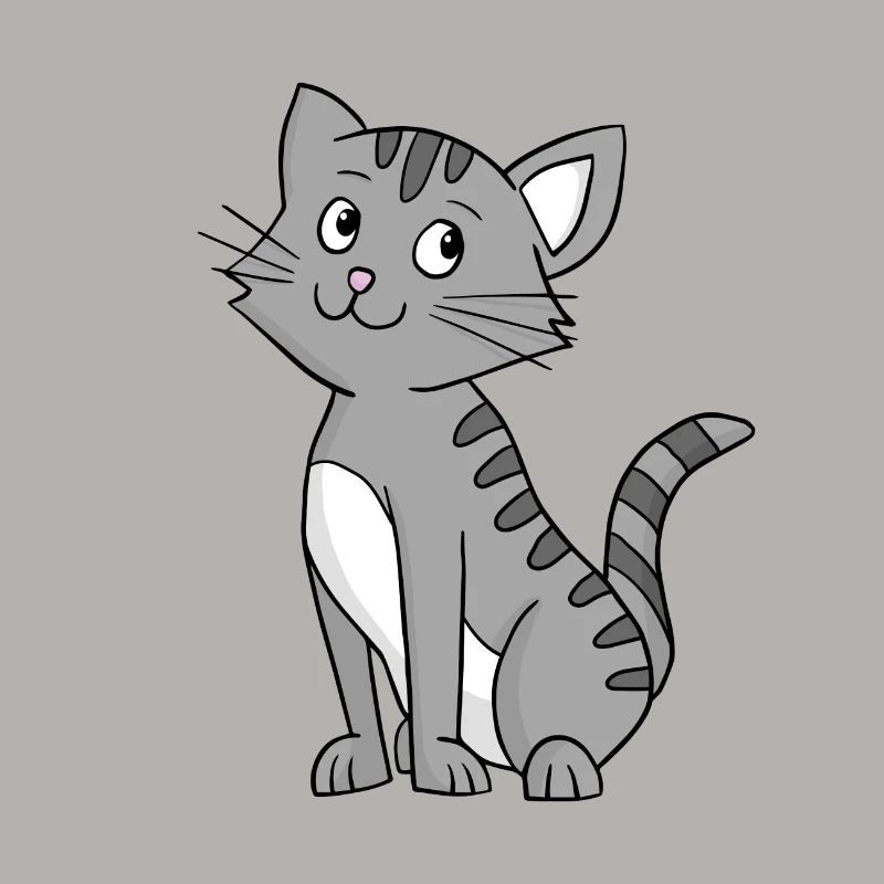 Graue Katze