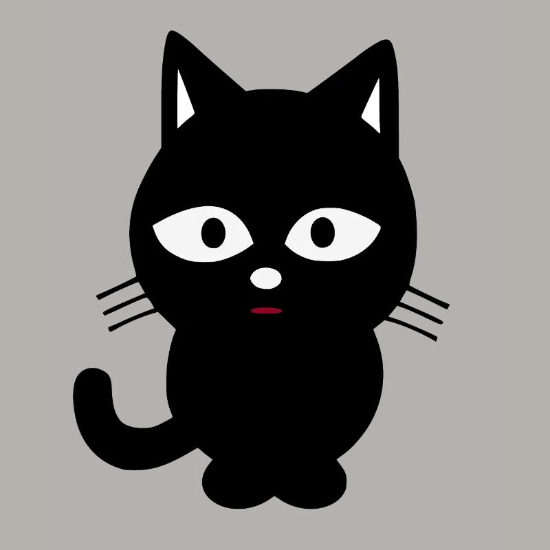 schwarze Katze