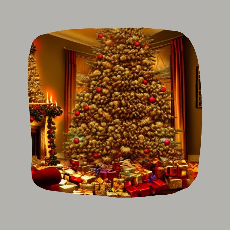 Weihnachtsbaum im Wohnzimmer