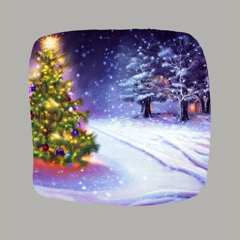 Weihnachtsbaum mit Schnee