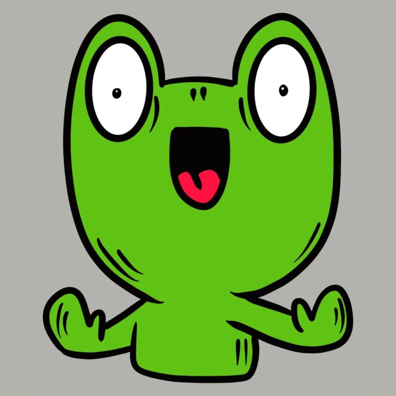 Funny frog, toad