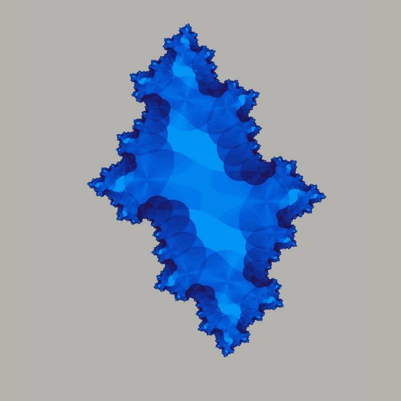 fraktal blau