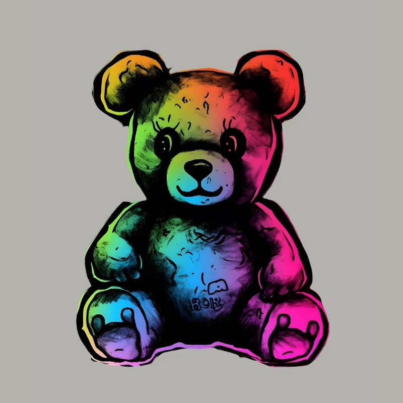 Regenbogen-Teddybär