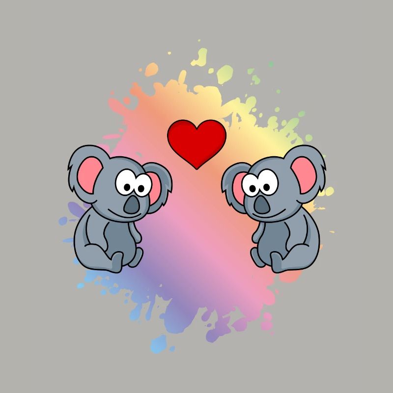 Koala Comic Paar Liebe