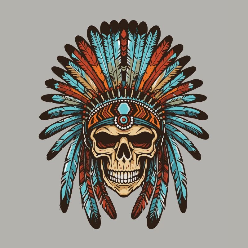 Crâne indien Apache