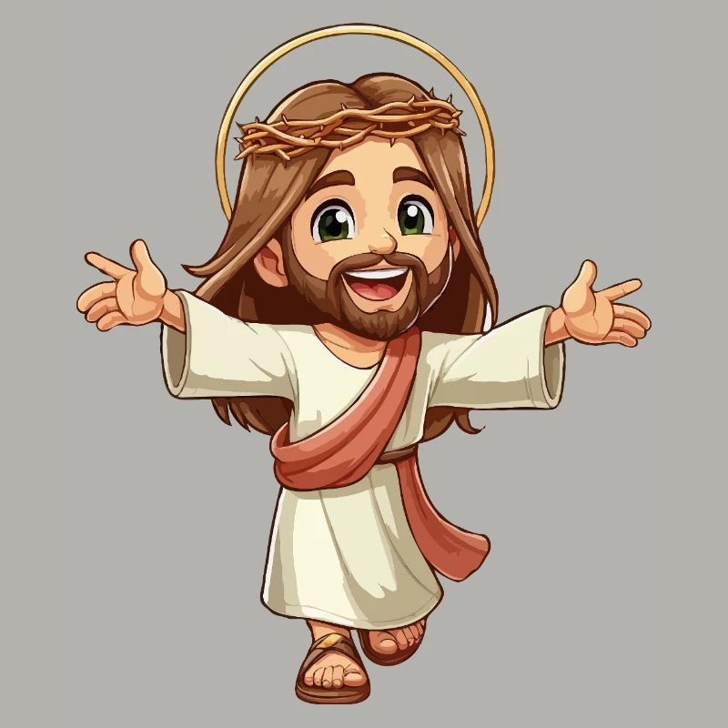 Glücklicher junger Jesus