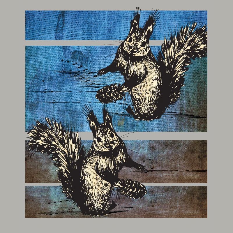 Eichhörnchen Retro