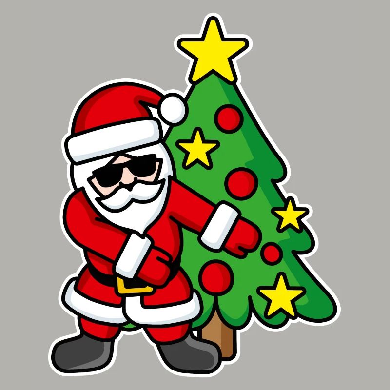 Weihnachtsmann-Weihnachtsbaum FLOSS DANCE FLOSSING