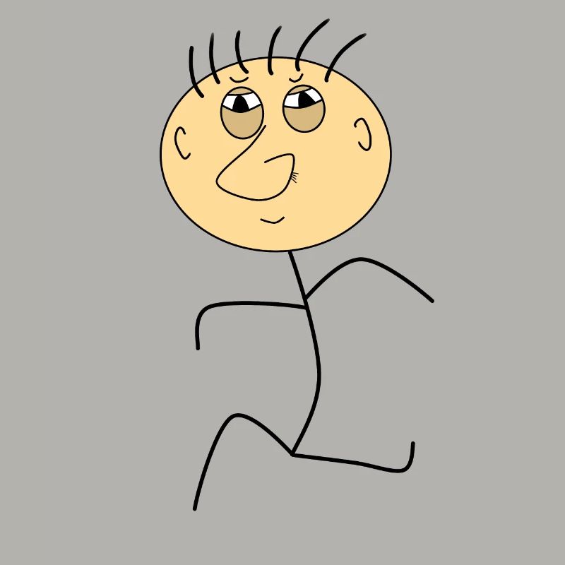 Strichmann lustige Comicfigur